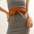 Satin Bow Tie Belt for Women