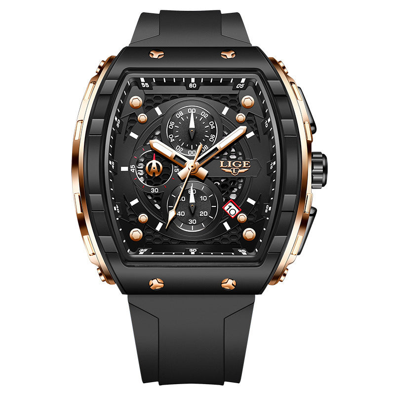 Luminous waterproof wristwatch