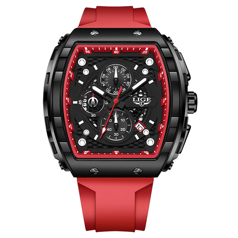 Luminous waterproof wristwatch