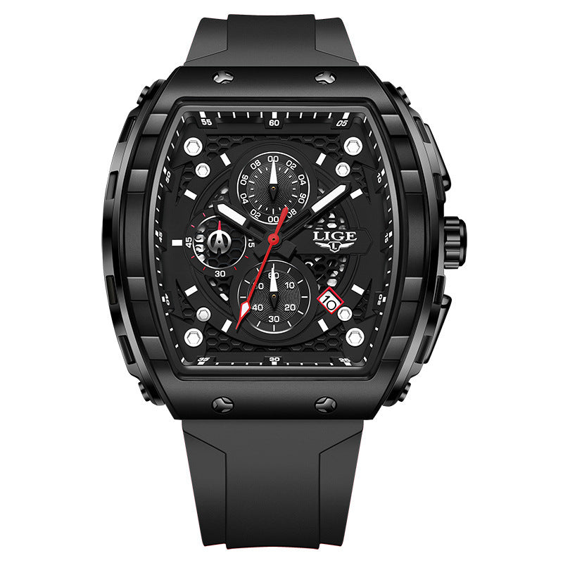 Luminous waterproof wristwatch