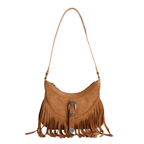 Bohemian Suede Tassel Shoulder Bag for women