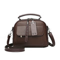 Fashion Women PU Multi-Layer Splicing Small Handbag