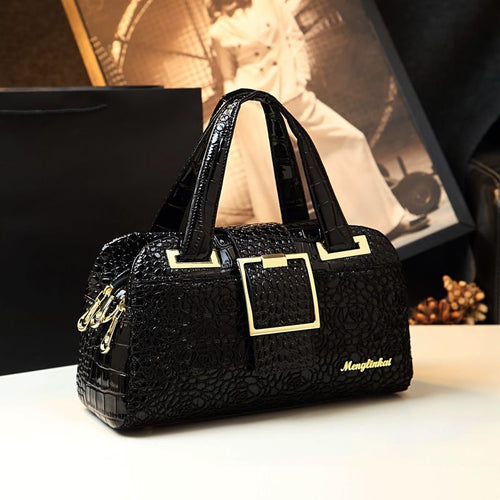 Elegant Crocodile Pattern handbag