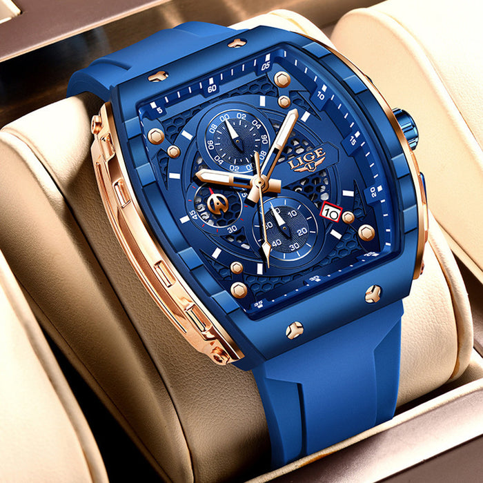 Luminous waterproof wristwatch